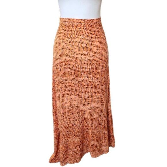 NWT L*Space Ashlyn Skirt Women's Size XL Swim Cover Up Orange Animal Print NEW - Picture 5 of 12